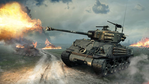 World of Tanks, WoT, Мир Танков, M4A3E8 Sherman, Fury