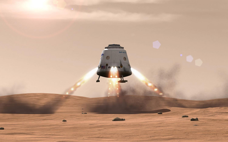 SpaceX, марс, планета