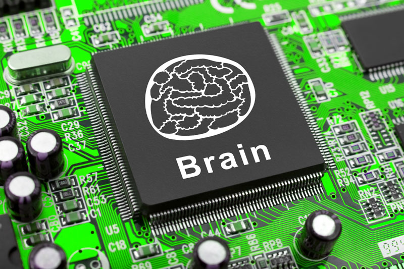 electronic, brain, чип