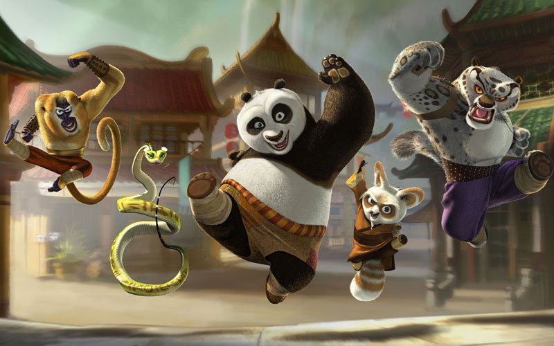 кунг-фу панда, кунг фу панда, тай лунг, мастер шифу, мастер обезьяна, мастер гадюка, по